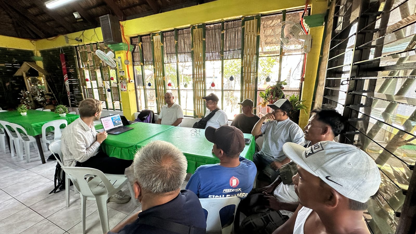 A Scale Welfare meeting with a group of tilapia farmers in the Philippines